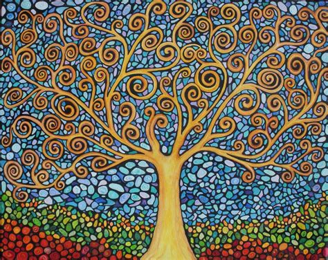 klimt tree of life mosaic